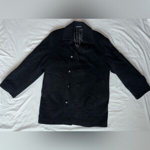 80s VINTAGE ITALIAN WOOL & CASHMERE MEN’S COAT SIZE 44 XL